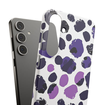 Purple Inkblots Samsung S24 - Slim Phone Case