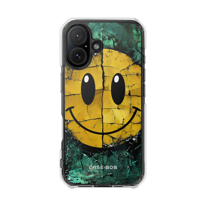 Cracked Smiley iPhone 15 Case - Impact