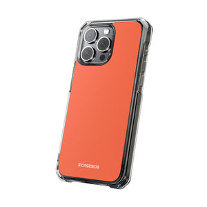 Outrageous Orange | Handyhülle für iPhone (Clear Impact Case – magnetisch) 