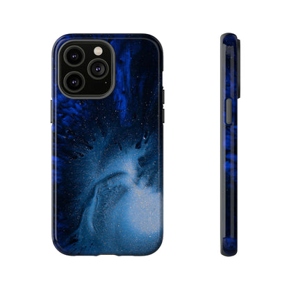 Winter Blue Ink Art - Protective Phone Case