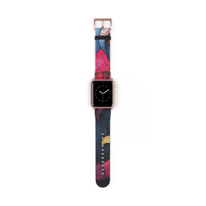 Blue Mosaic Elephant - Watch Band