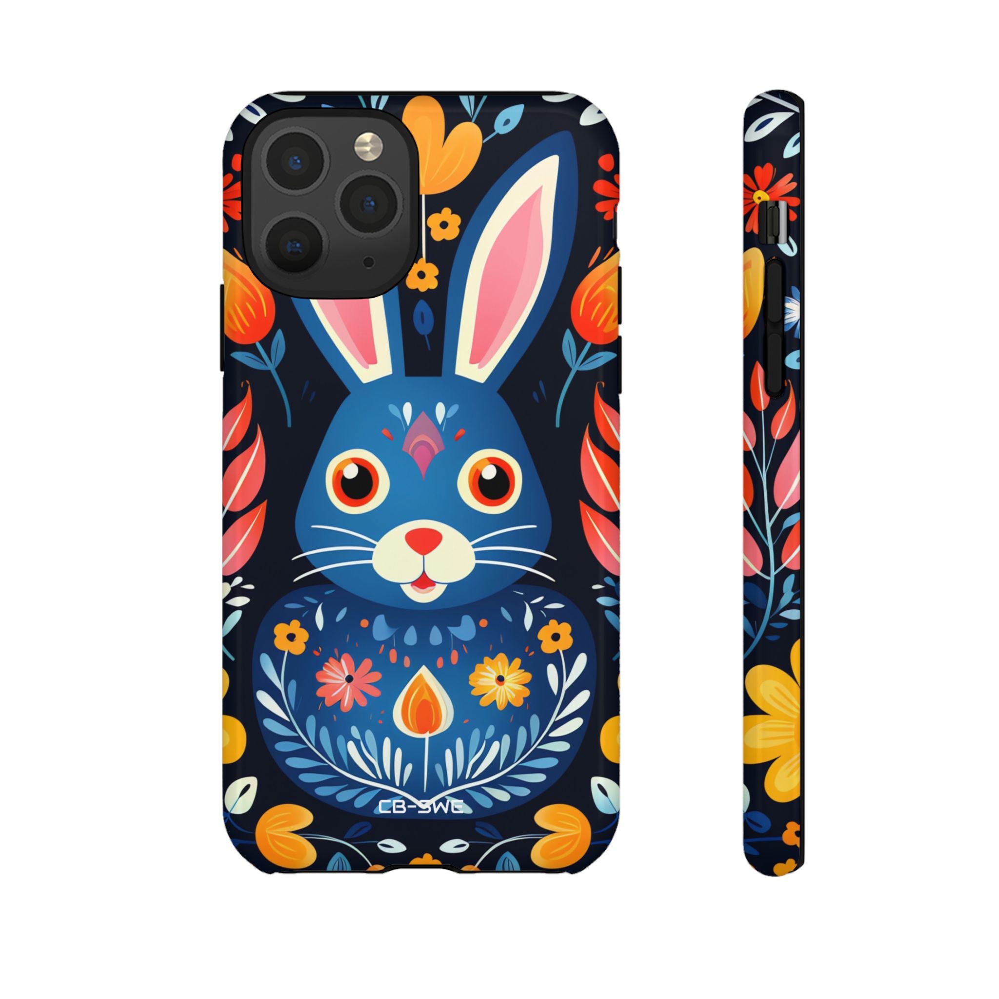 Bunny Jumps Joyfully - iPhone Case