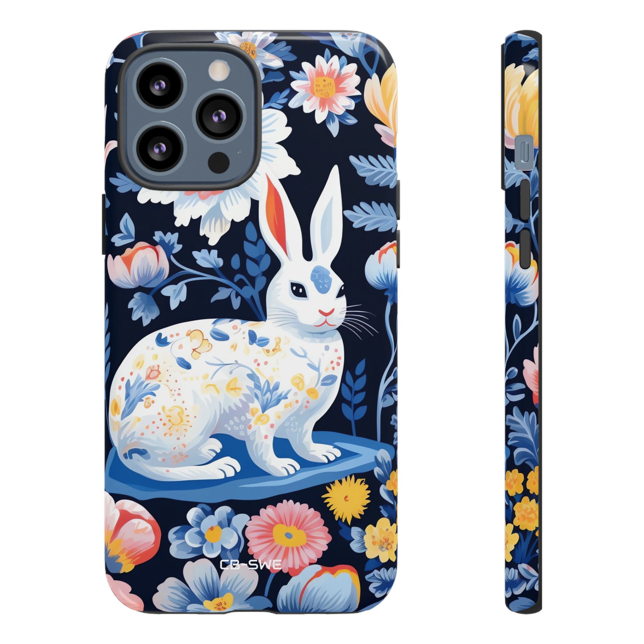 Floral Rabbit Dances - iPhone Case