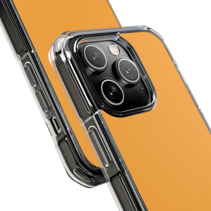 Gelb-Orange | Handyhülle für iPhone (Clear Impact Case – Magnetisch) 