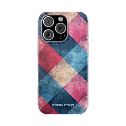 Bold Geometric Squares - Flexi iPhone 16 Phone Case