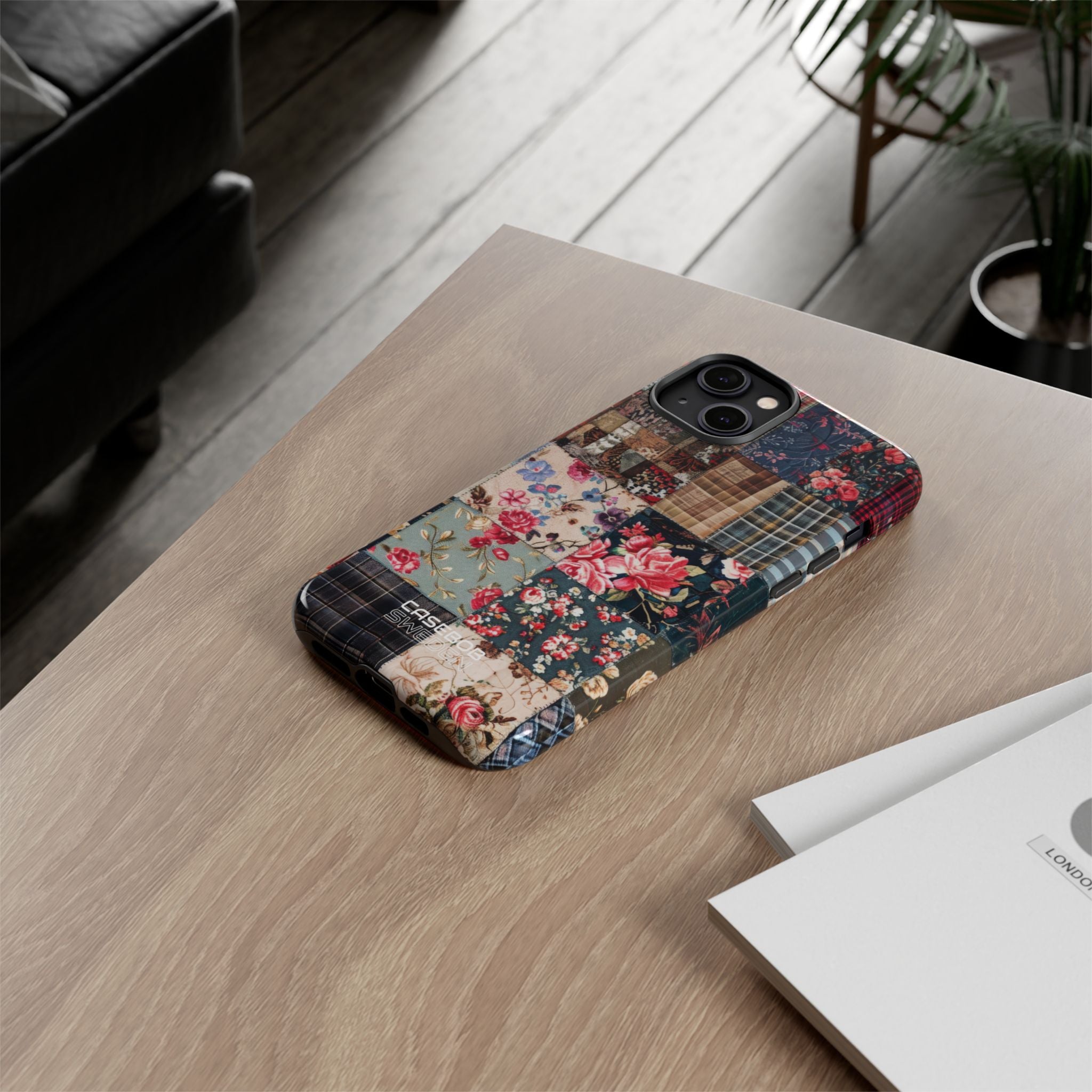 Patchwork floreale trapuntato iPhone 14 - Tough