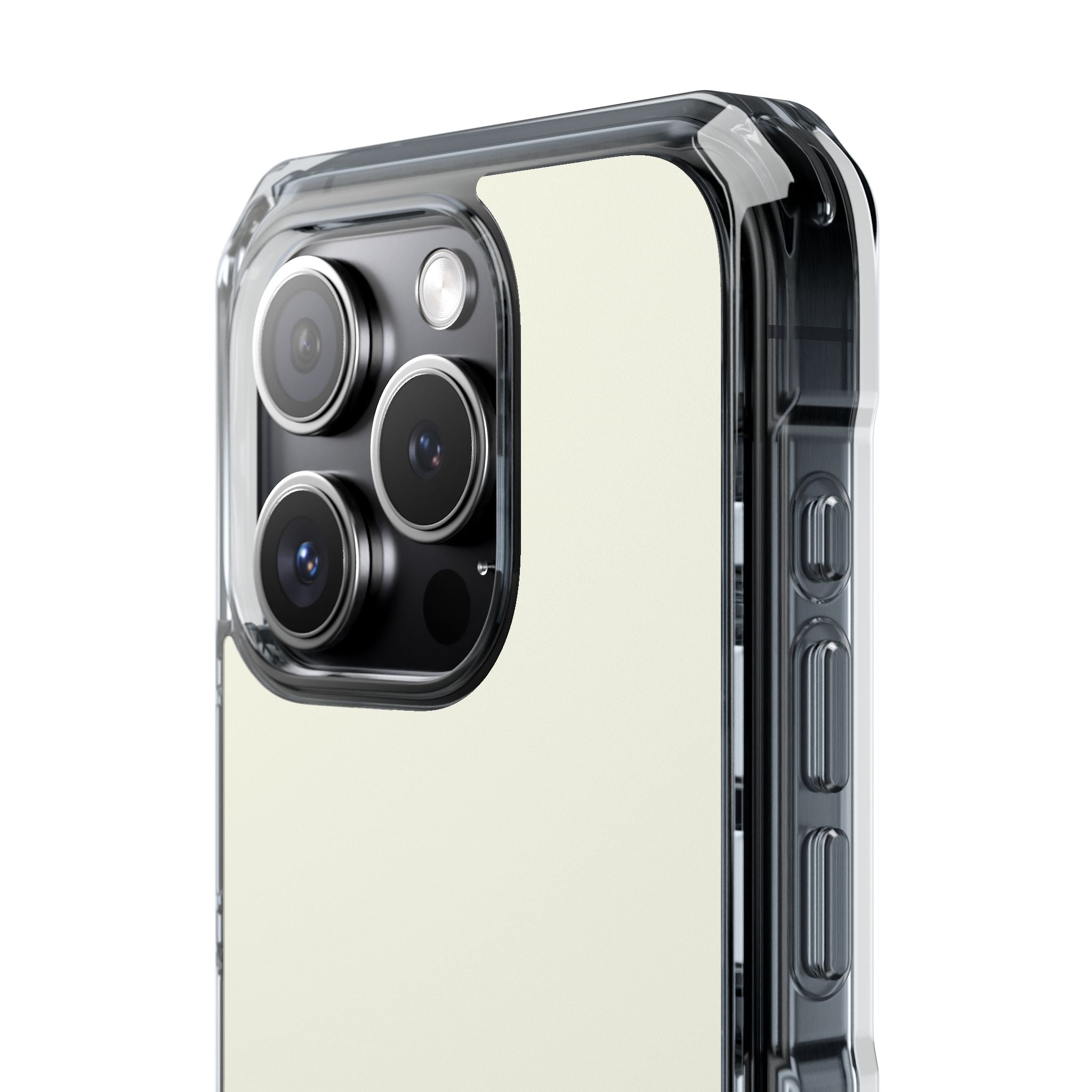 Ivory White - Clear Impact iPhone 15 Phone Case