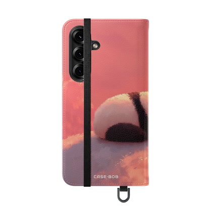 Panda Moonlight - Samsung S25 Case - Lompakkokotelo