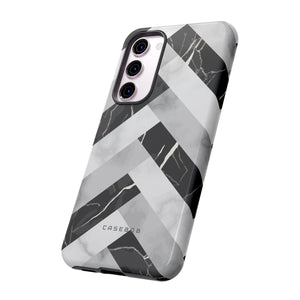 Grey Herringbone - Protective Phone Case