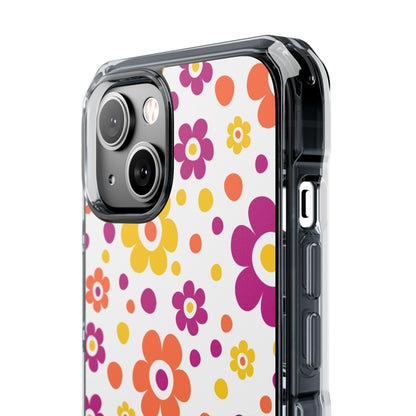 Retro Floral Playfulness iPhone Case - Impact