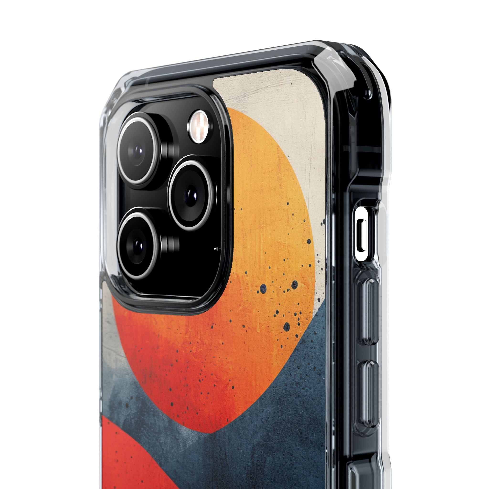 Sunburst Waves - Clear Impact iPhone 14 Phone Case