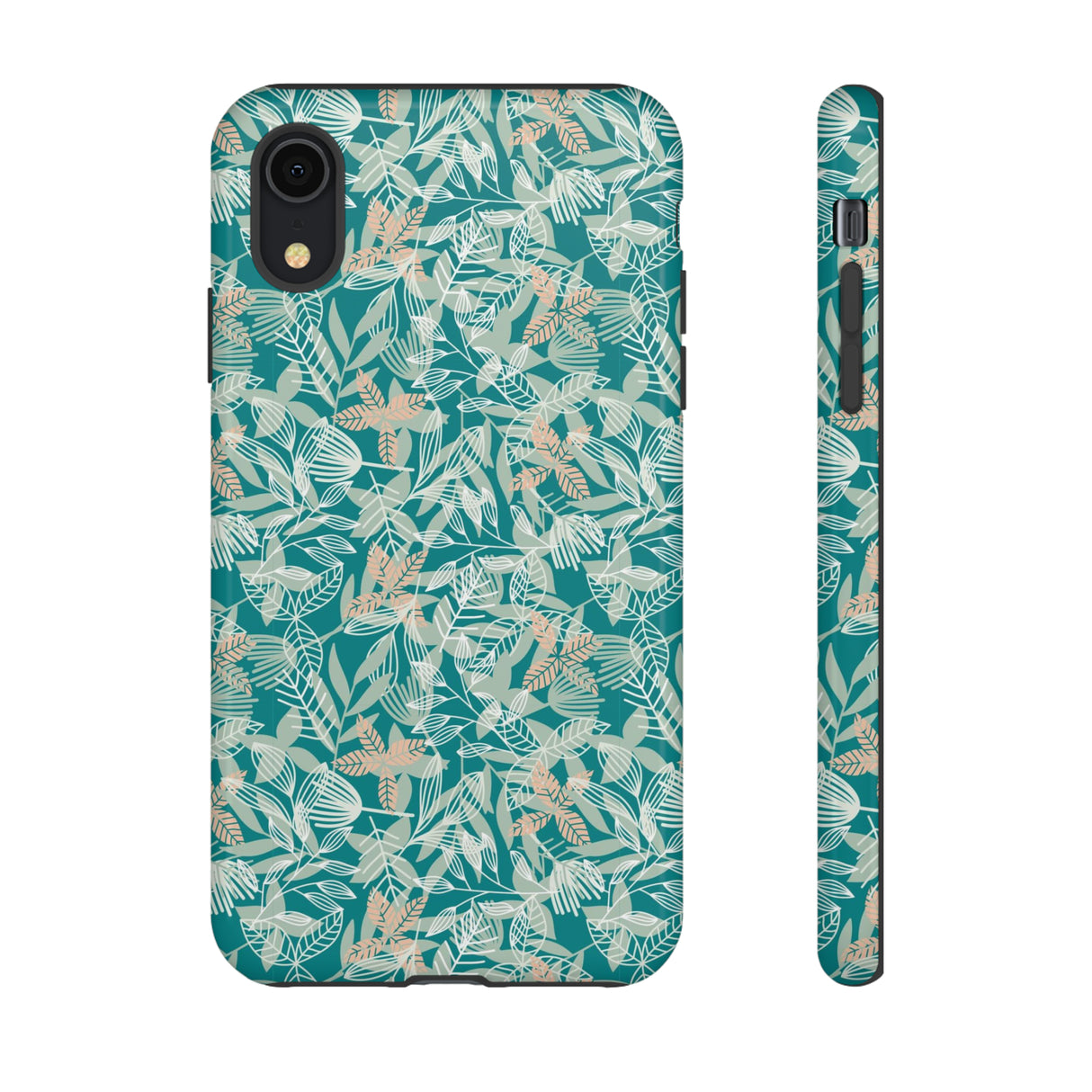 Dark Green Leaf Leaf - Protective Phone Case