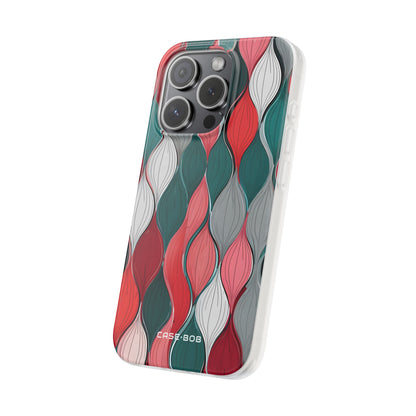 Leaf Cascade Teal iPhone 15 Pro Case - Soft