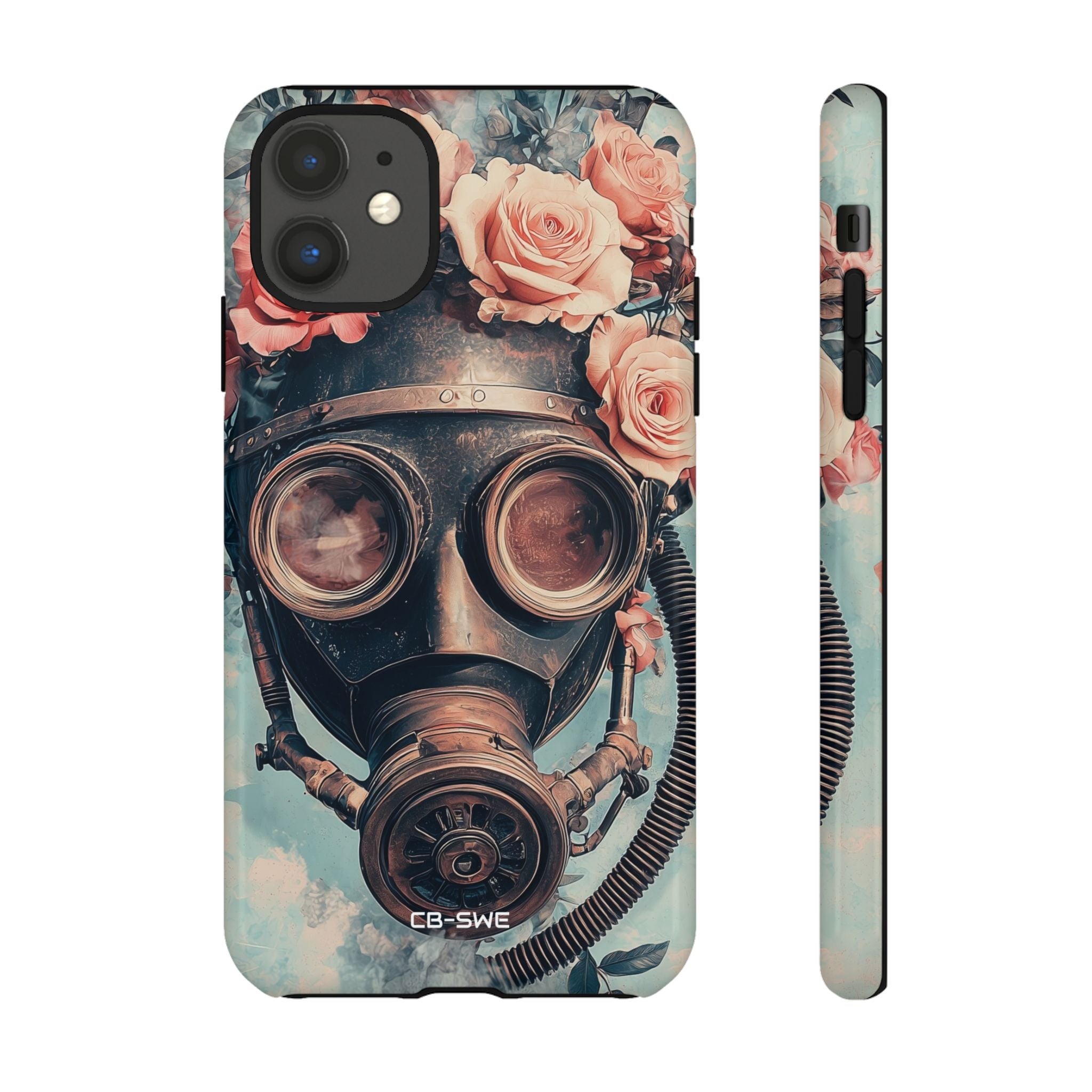 Roses Embrace Mask - iPhone Case