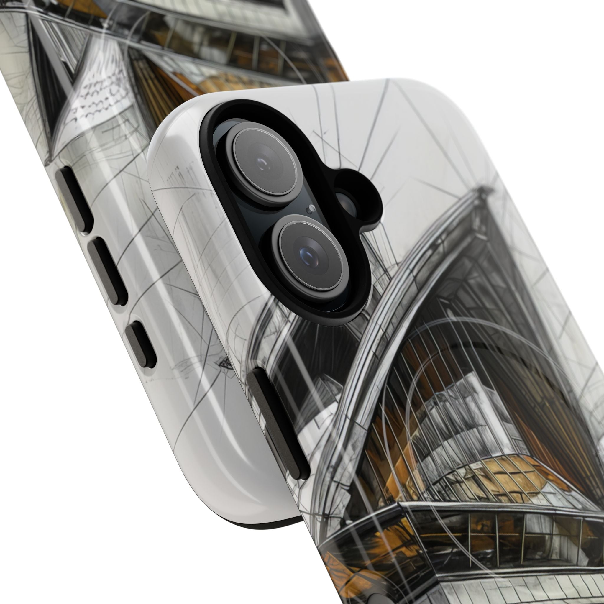 Architectural Curves in Line Formation iPhone 16  Tough+ Phone Case