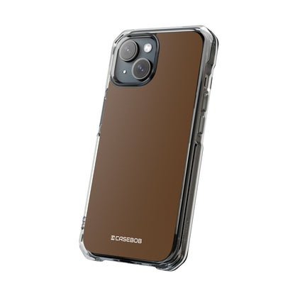 Dark Brown - Clear Impact Case for iPhone