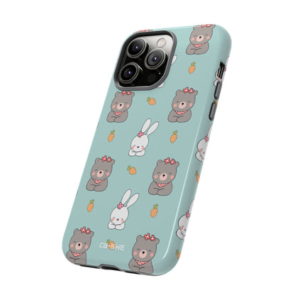 Bunnies Gather Carrots - iPhone Case