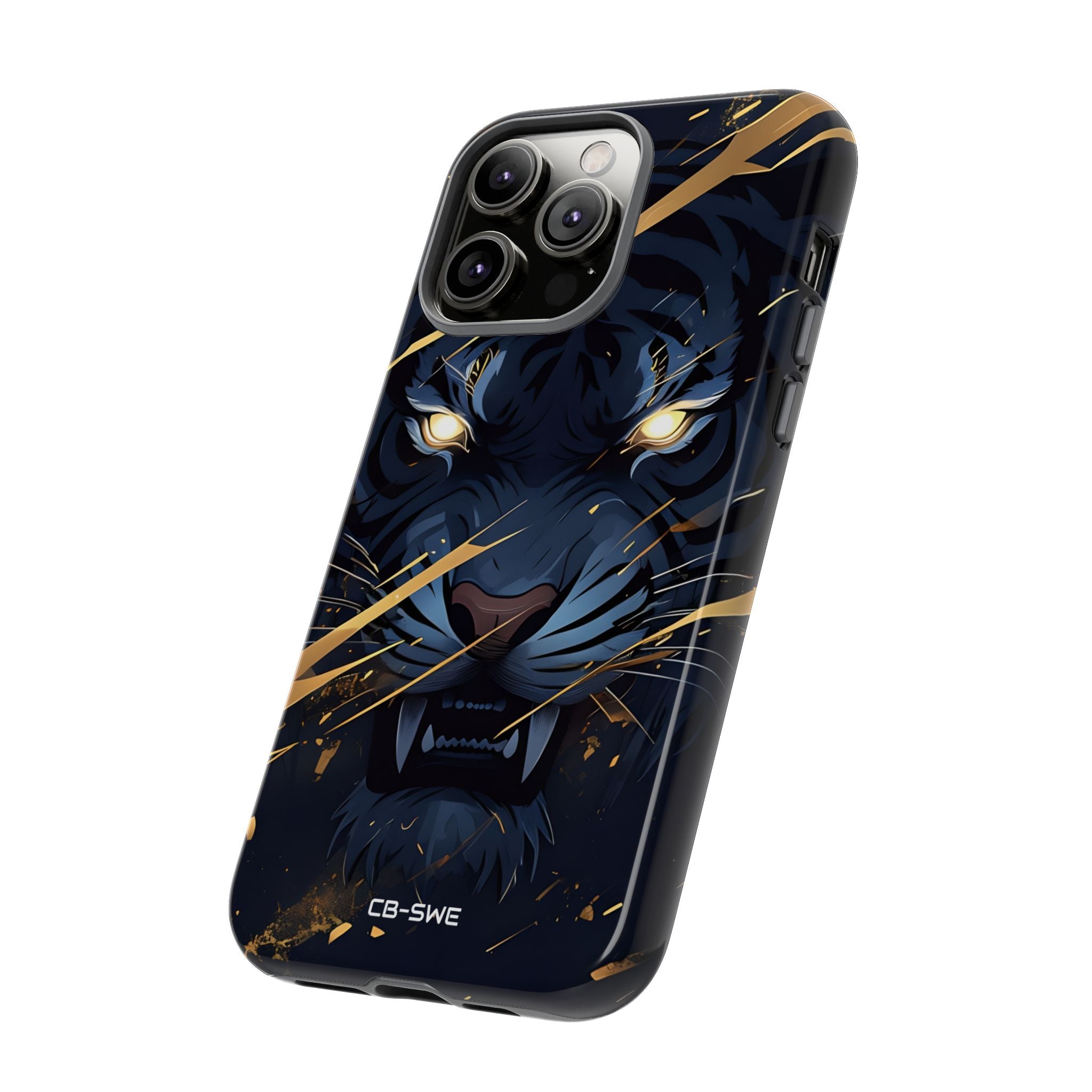 Tiger's Glowing Gaze - iPhone Case