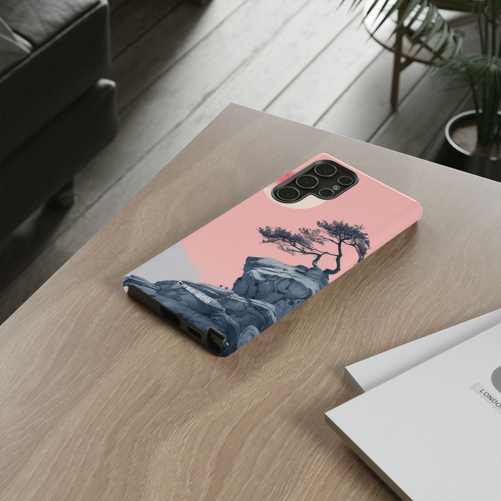 Crimson Moon Tree Samsung S22 Ultra Case - Tough