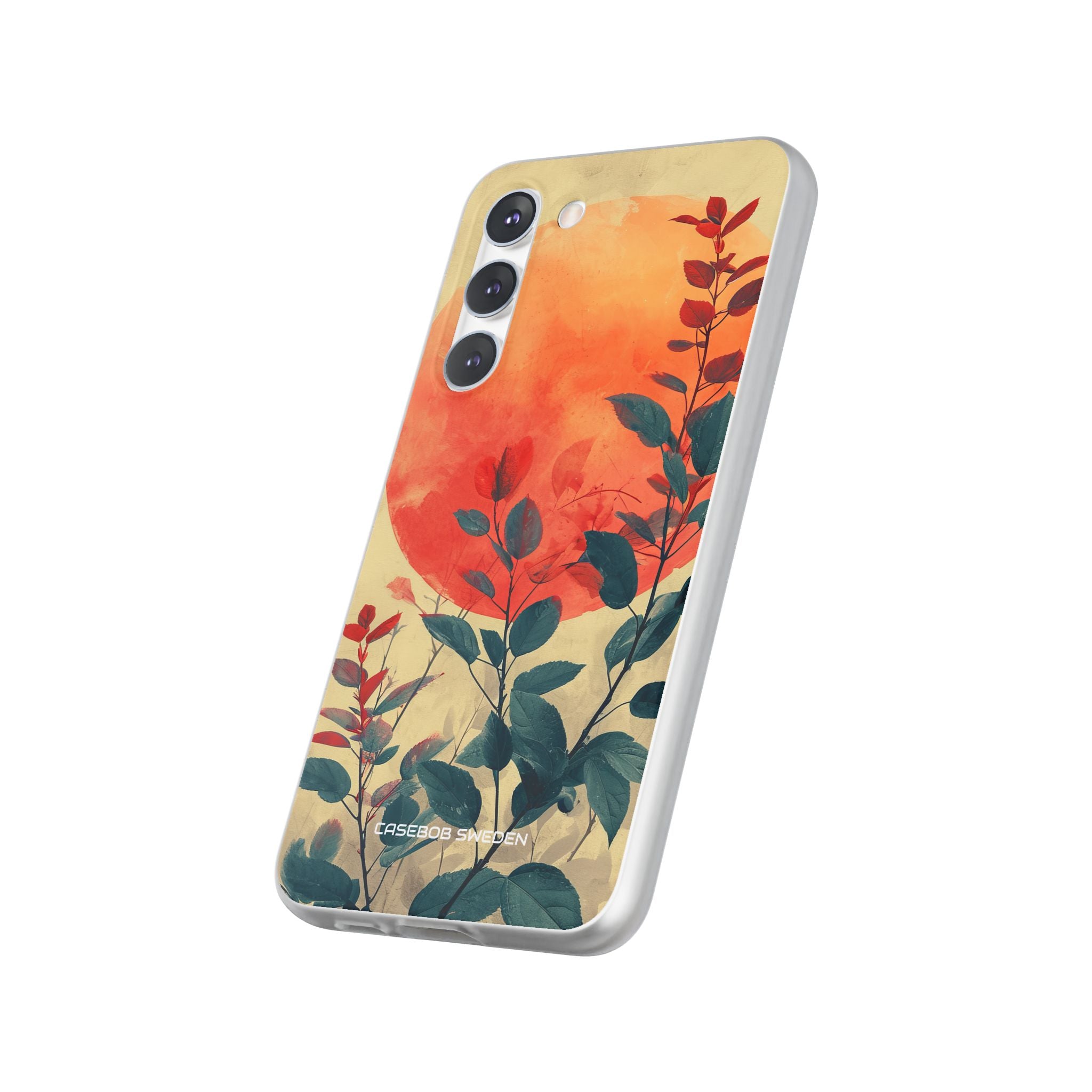 Orange Sun Harmony - Flexi Samsung S23 Phone Case