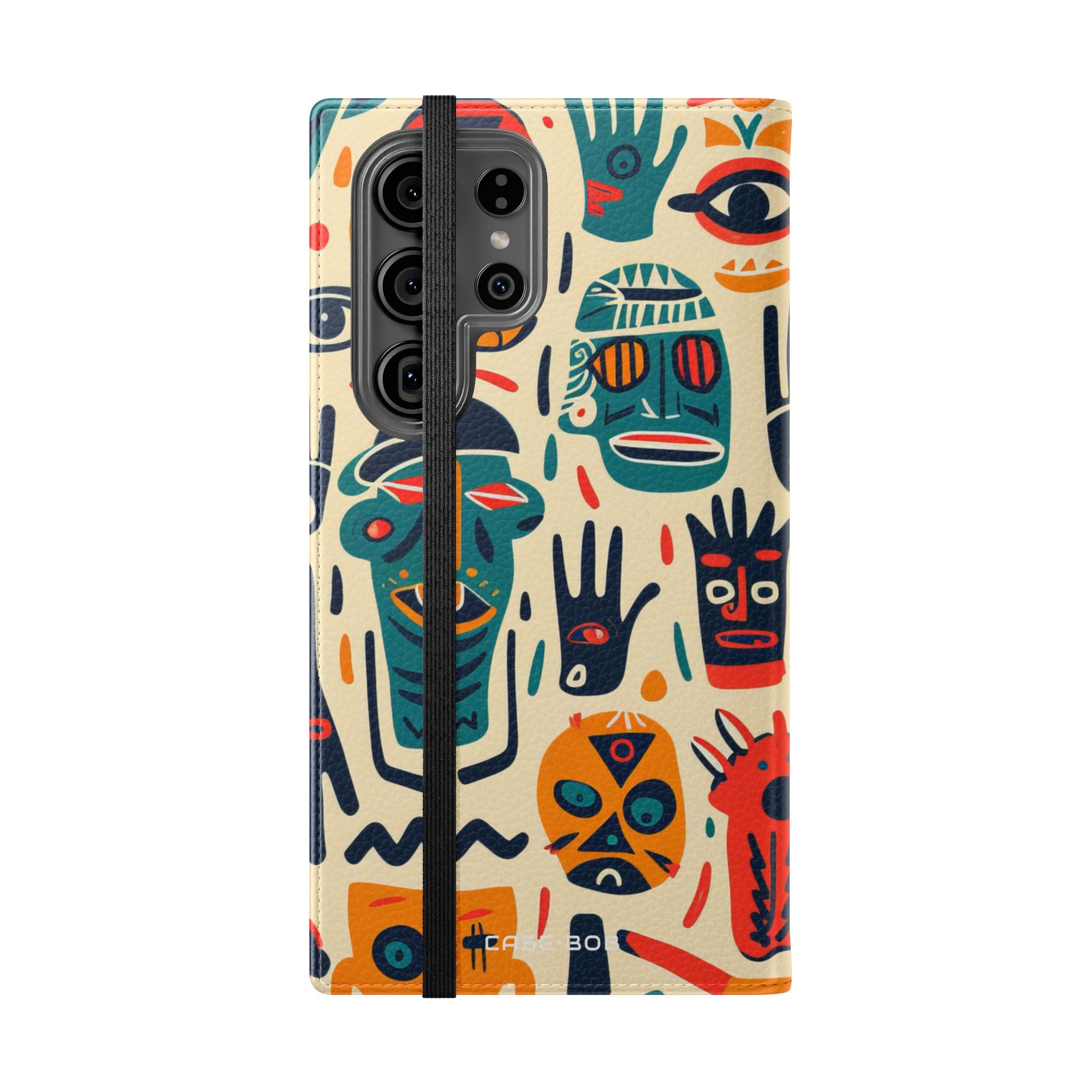 Tribal Faces - Samsung S23 Ultra Case - Wallet