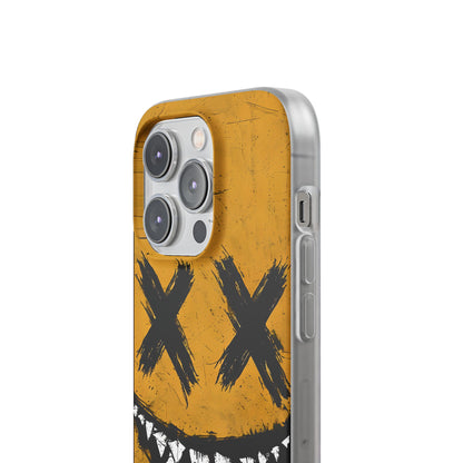 Jagged Smile Yellow iPhone 14 Pro Case - Soft
