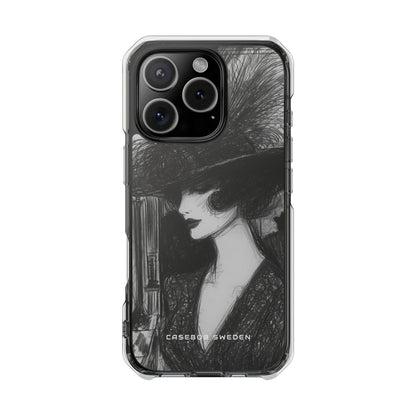 Timeless Elegance in Monochrome iPhone 16 - Clear Impact Phone Case