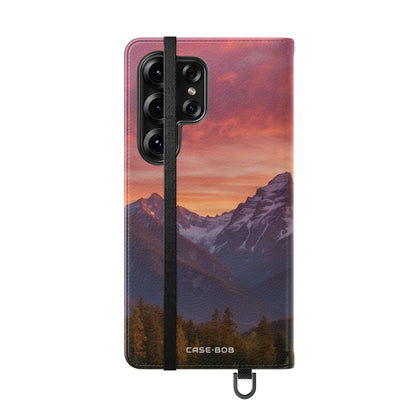 Mountain Bloom Twilight - Samsung S25 Ultra Case - Wallet