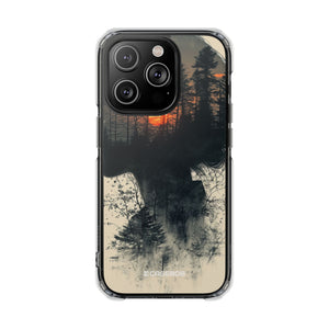 Tranquil Silhouette - Phone Case for iPhone (Clear Impact - Magnetic)