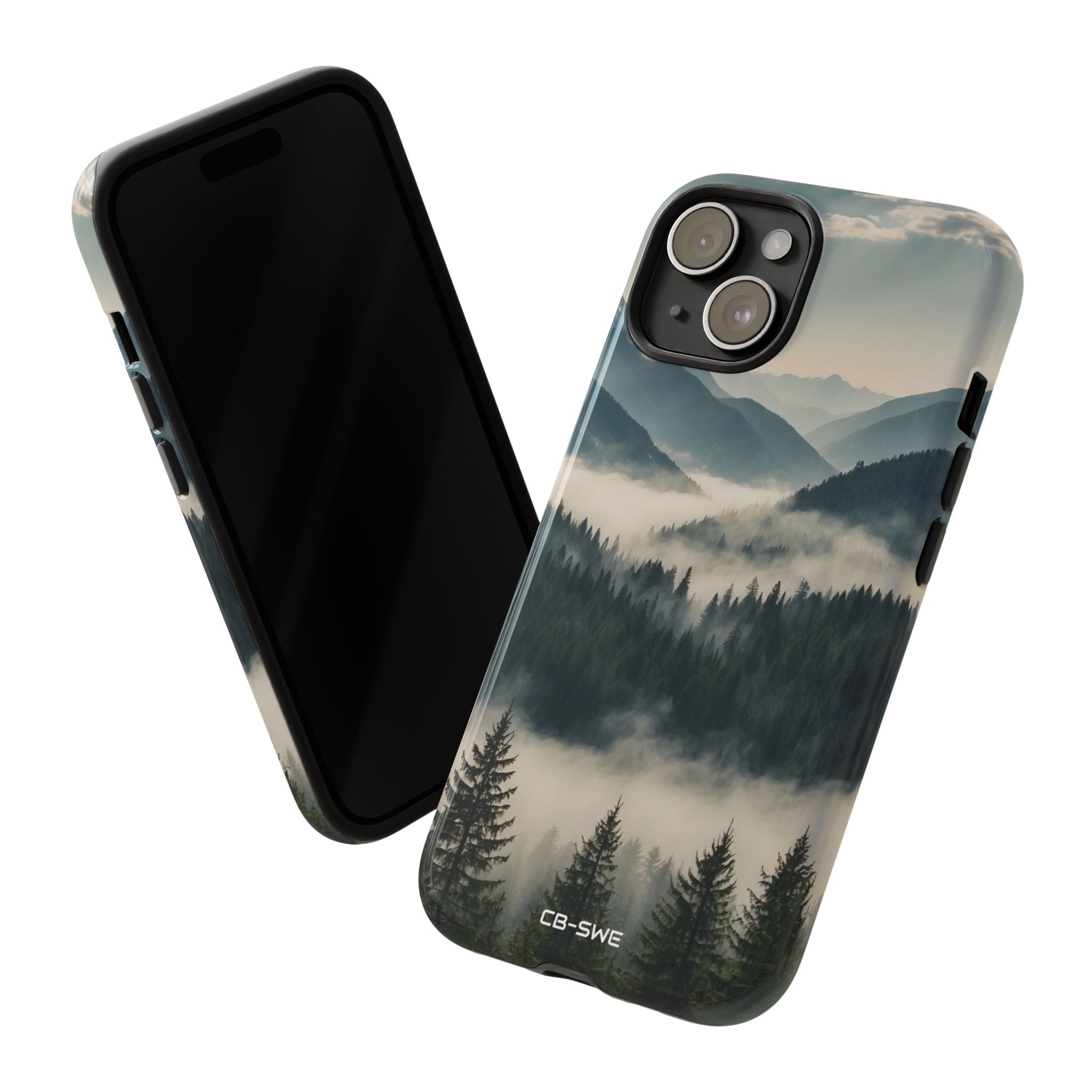 Misty Forest Embrace - iPhone Case