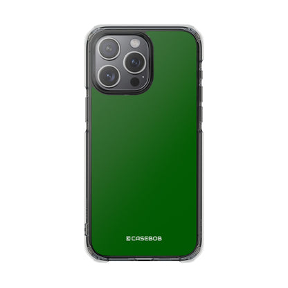 Dark Green - Clear Impact Case for iPhone