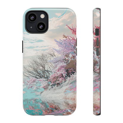 Winter Lake Weave Bliss - Protective Phone Case