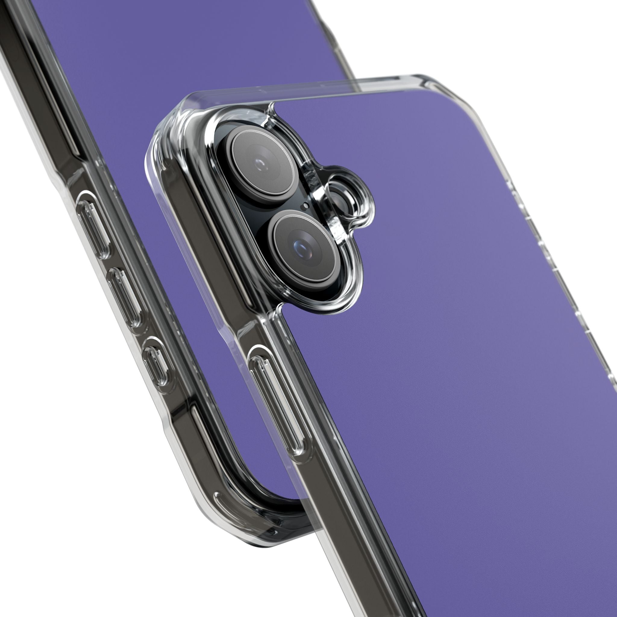 Mittleres Schieferblaues iPhone 16 - Transparente, schlagfeste Handyhülle