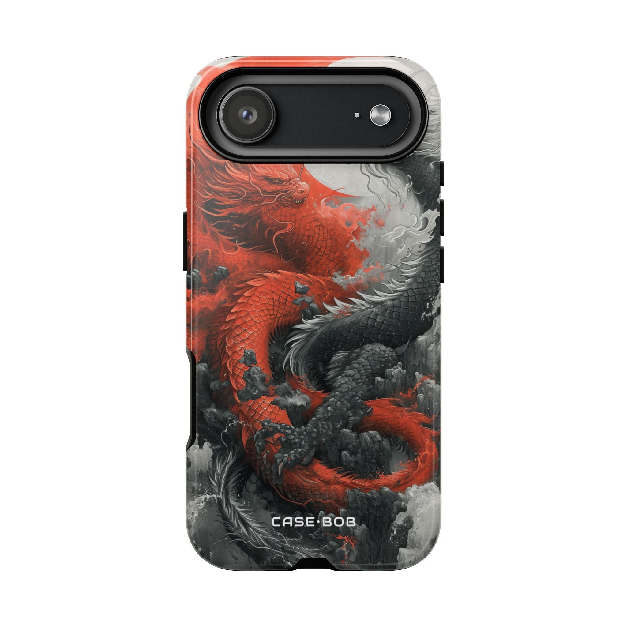 Twin Dragons Crimson iPhone 17 Air Case - Tough