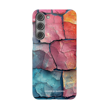 Cracked Earth Mosaic - Slim Samsung S23 Phone Case