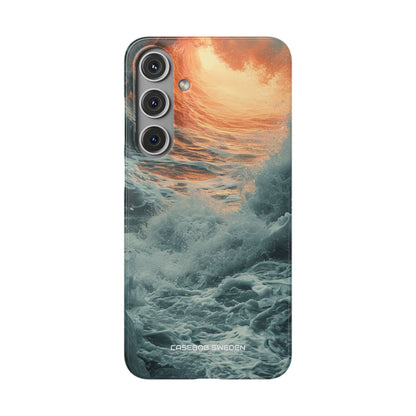 Fiery Wave Power - Slim Samsung S24 Phone Case