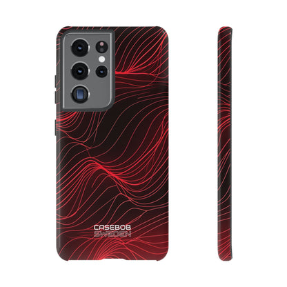 Crimson Waveform Flow  Samsung S21 - Tough