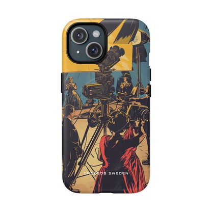 Golden Era Cinematic Spotlight iPhone 15 | Tough+ Phone Case