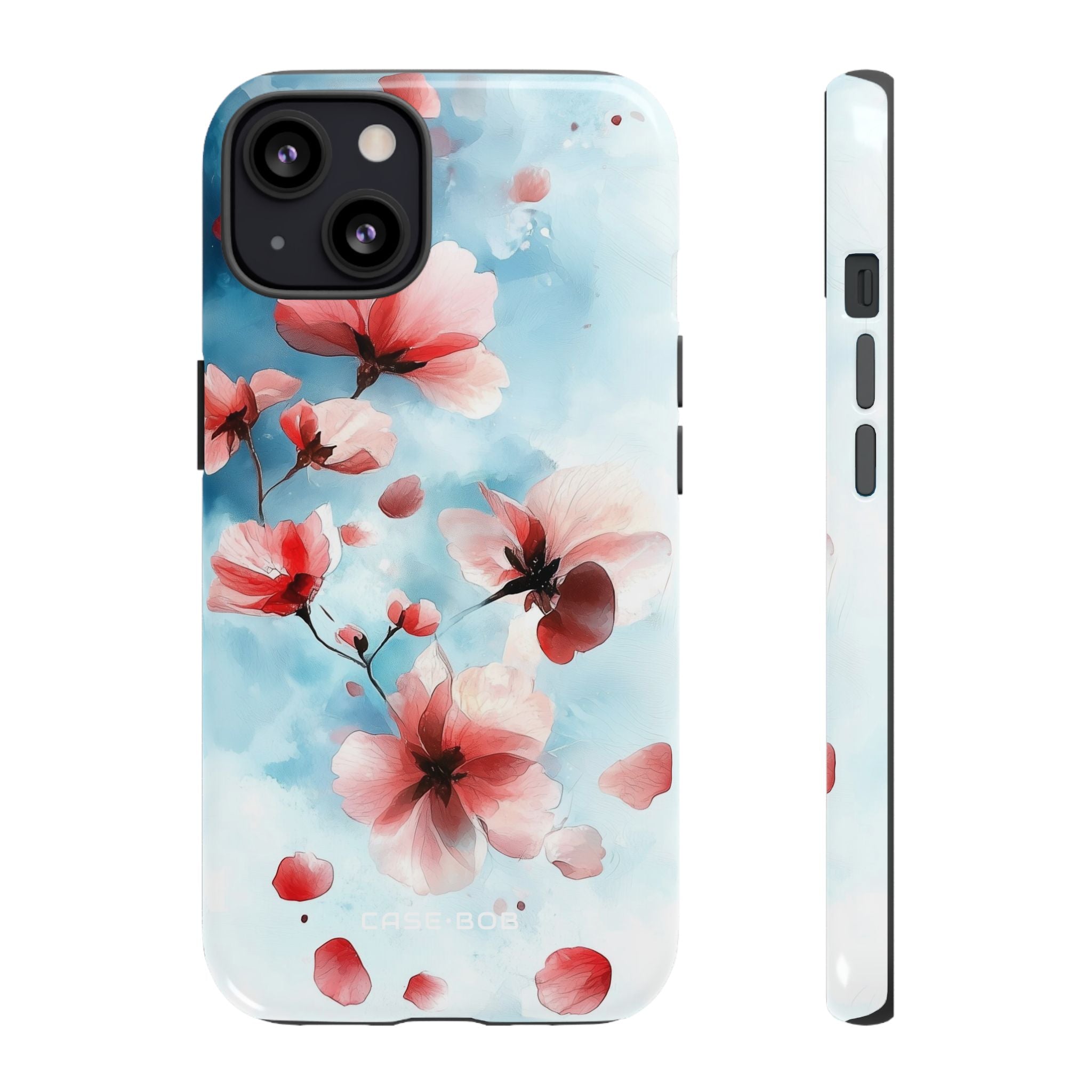 Pink Blossom Drift iPhone 13 Case - Tough