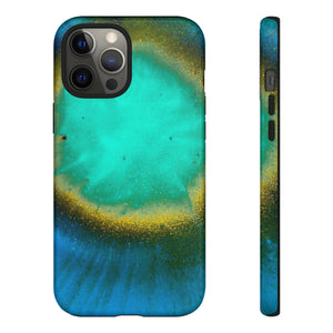 Green Yelly Ink Art iPhone Case (Protective) iPhone 12 Pro Max Glossy Phone Case