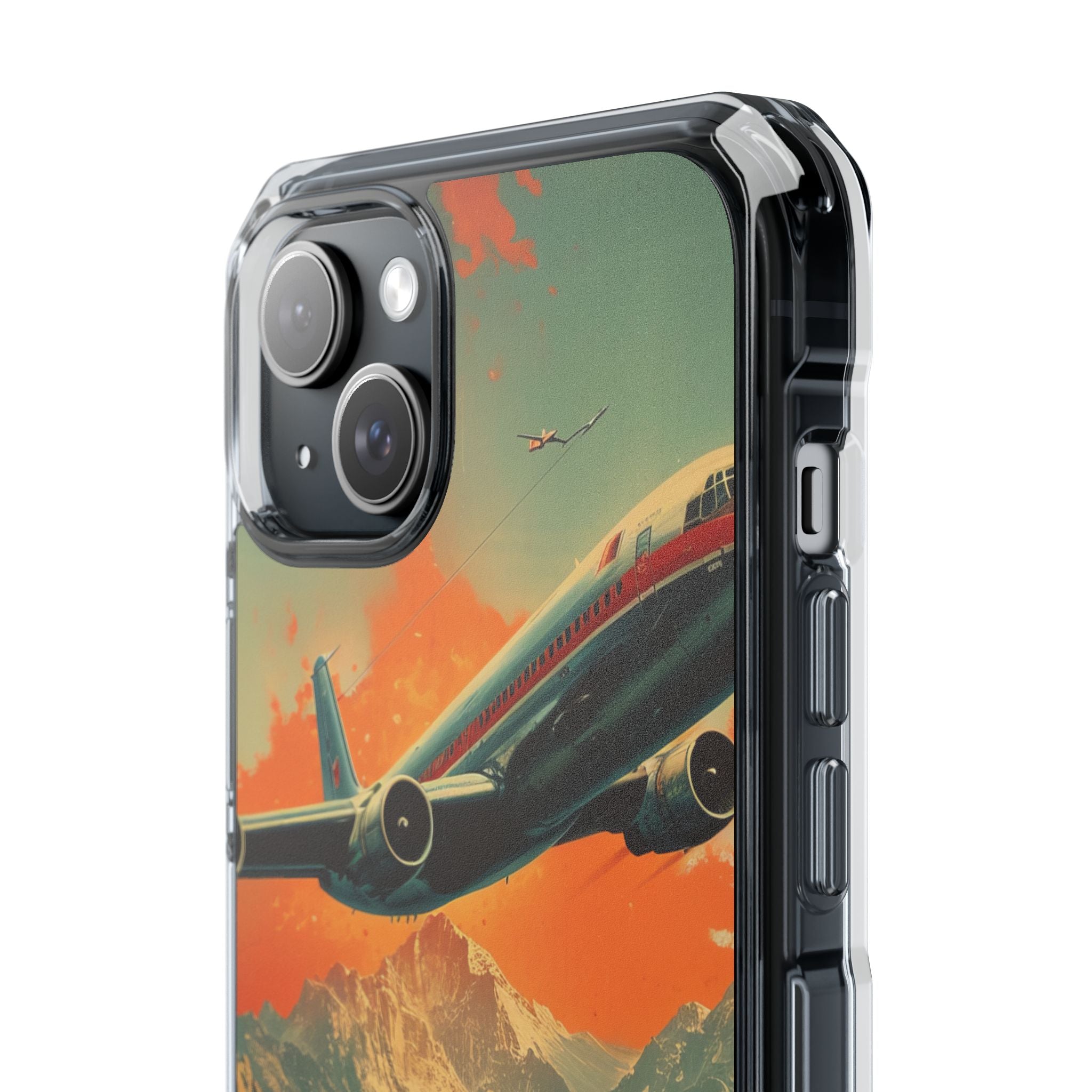 Vintage Skyward Adventure iPhone 15 - Clear Impact Phone Case