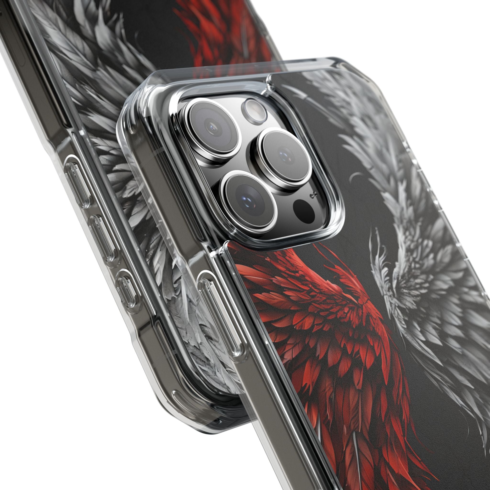 Crimson White Wings iPhone 16 Pro Max Case - Impact