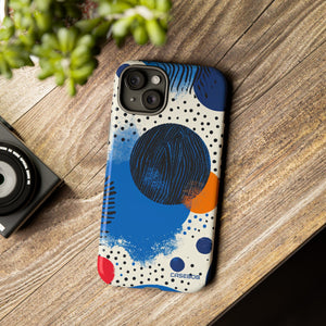 Blue Tranquil Geometry - Protective Phone Case