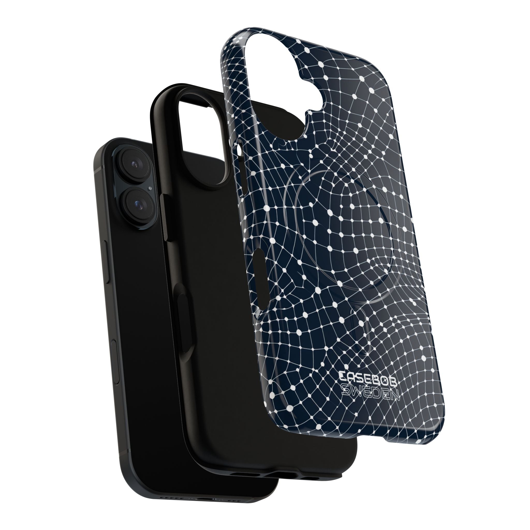 Warped Grid Web iPhone 16 - Tough+