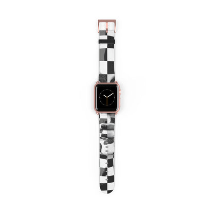 Mirrored Checkerboard Face - Watch Band