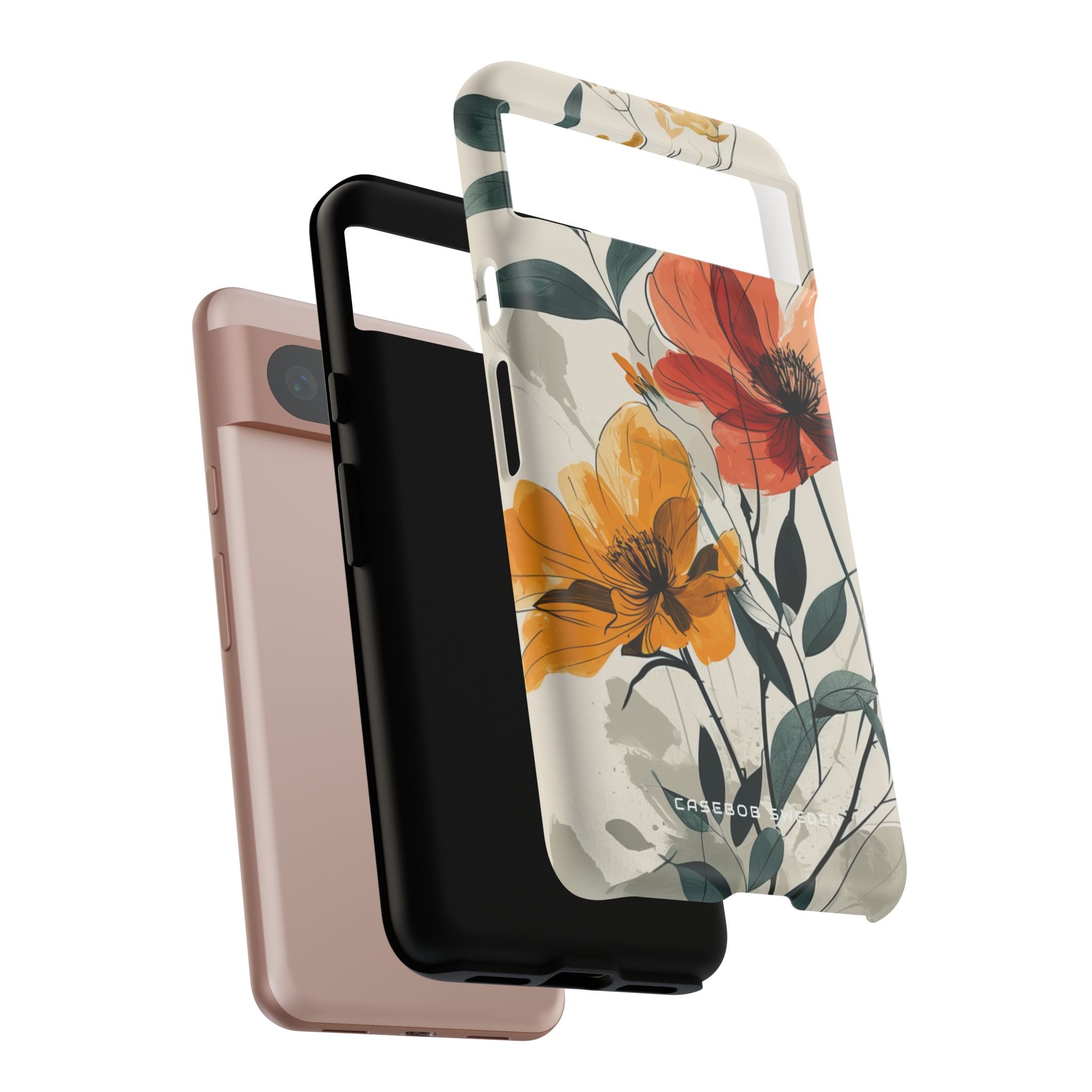 Elegant Floral Harmony Google Pixel 8 - Tough Phone Case