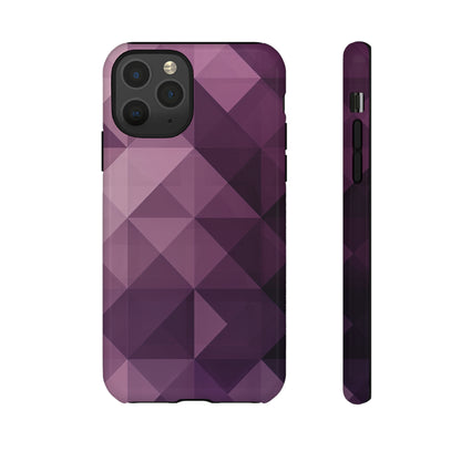 Purple Fade Squares - Protective Phone Case