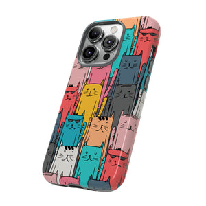 Colorful Cats - Protective Phone Case