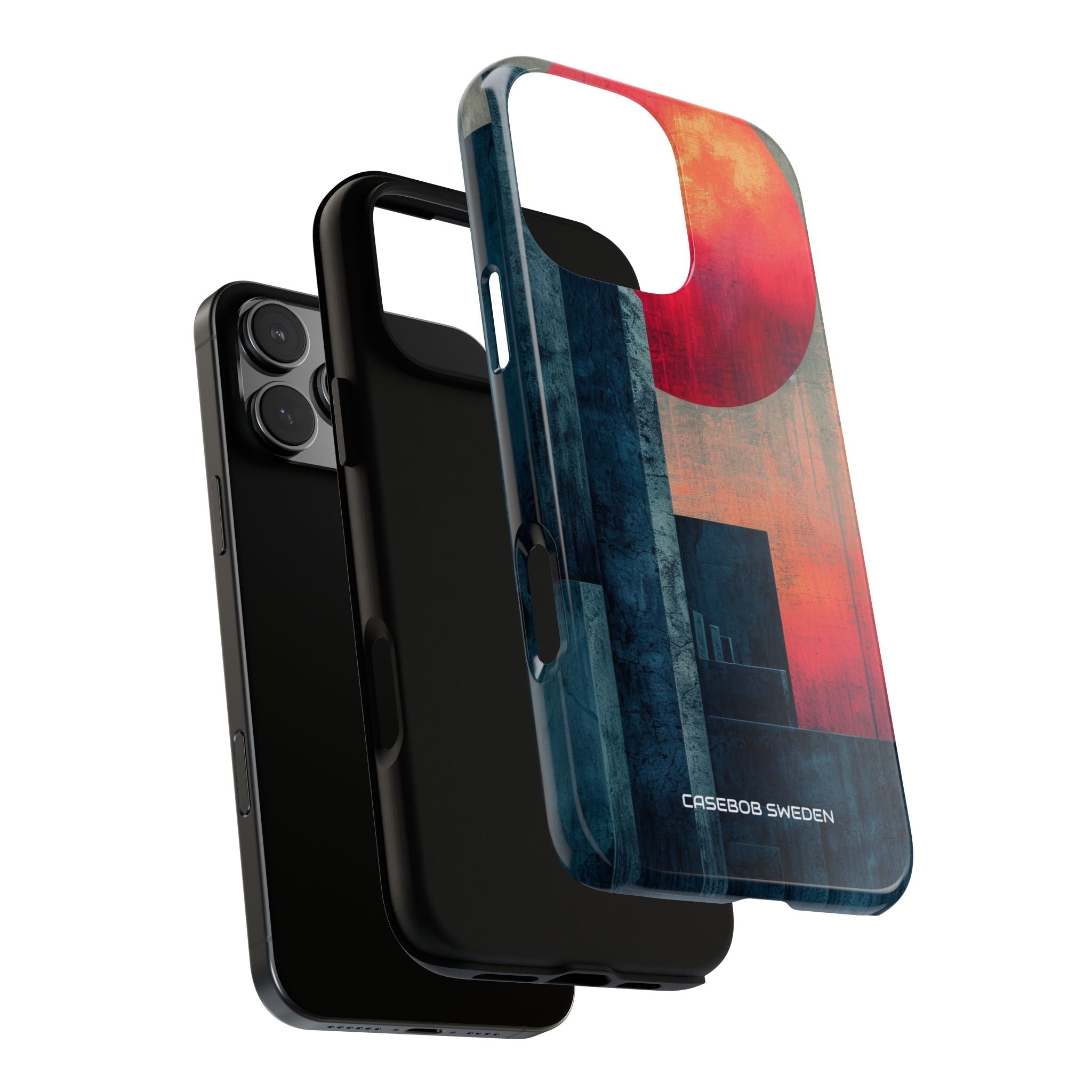 Abstract Geometric Skyline - Tough iPhone 16 Phone Case