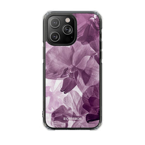 Radiant Orchid Design | Handyhülle für iPhone (Clear Impact Case – magnetisch) 